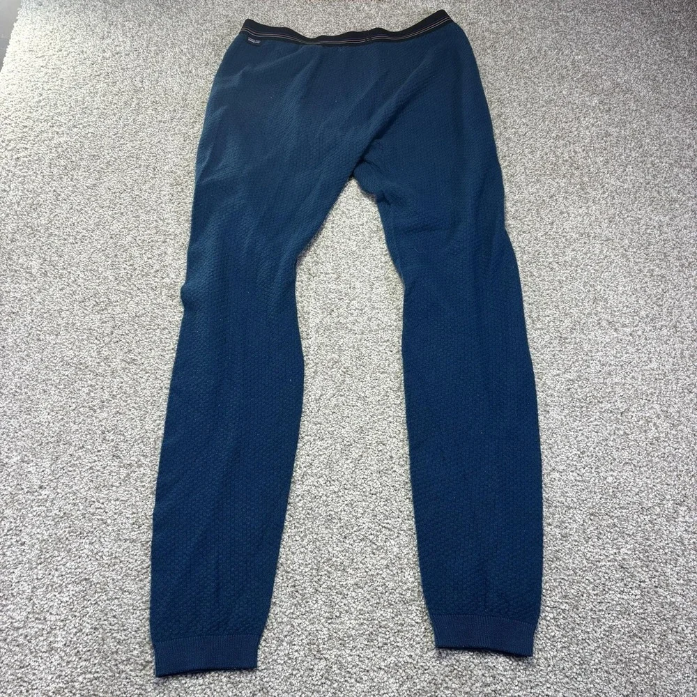 Patagonia Long Johns Mens Medium Blue Merino Wool Thermal Base Layer Bottoms